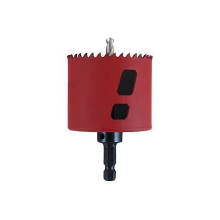 Morse Hole Saw, Advanced, Series: MHSA, 68 mm dia, 1-15/16 in Cutting Depth, M42 HSS-Co 8 Cutting Edge, Bi MHSA425C